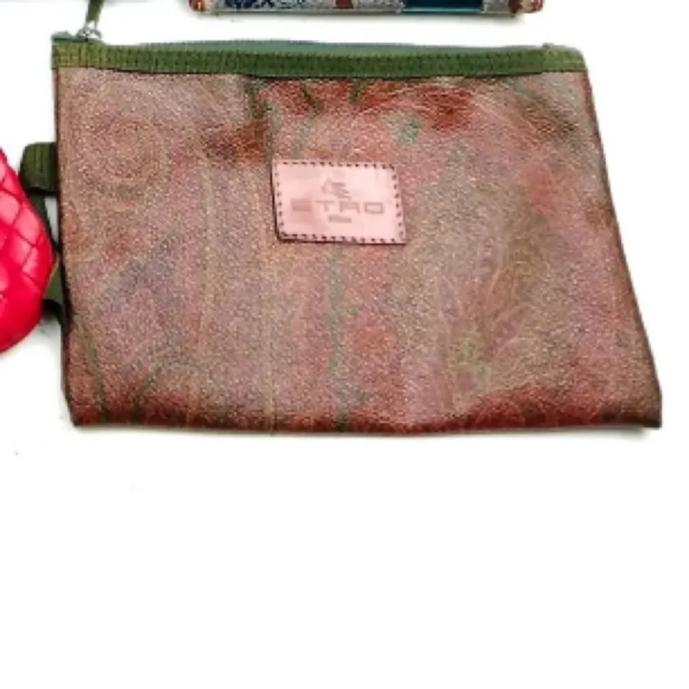 Authentic Etro Clutch Bag Bondeaux PVC Vintage On Sale‎